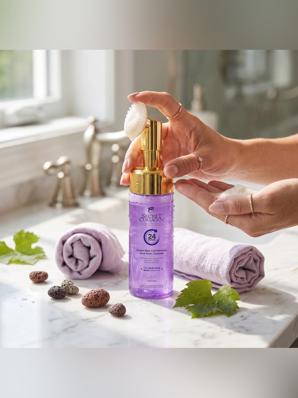 Secret Collagen Grape Stem Cell Lava Foam Cleanser